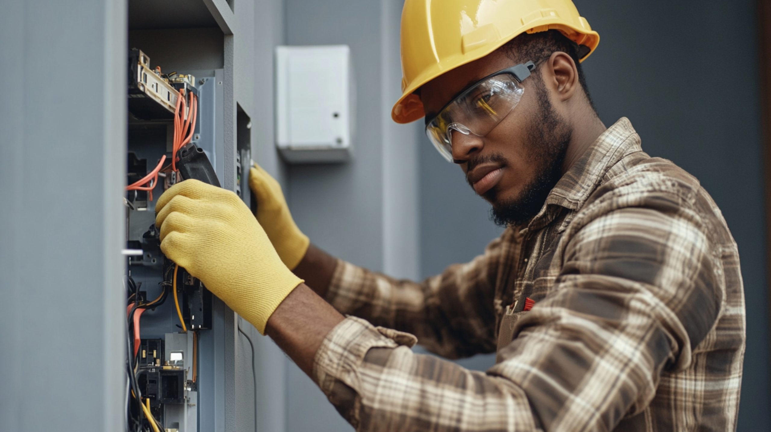 Services 22 stock-photo-electrician-fixing-electrical-problem